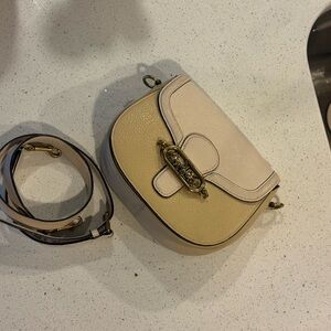 Coach Beige and Cream Crossbody Bag